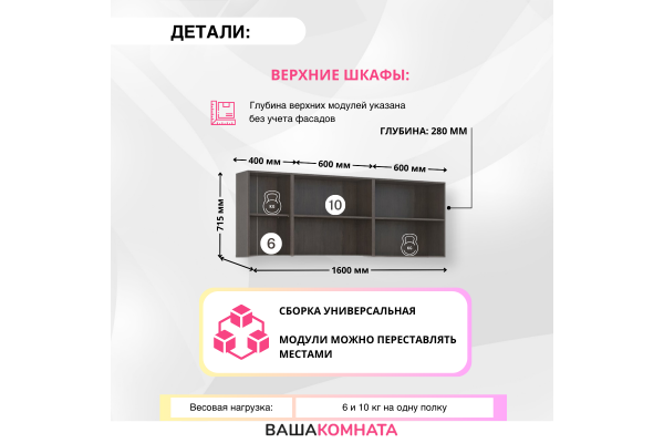 Кухонный гарнитур "Маша-2" 1,6м со столешницей (Улучшенная фурнитура)